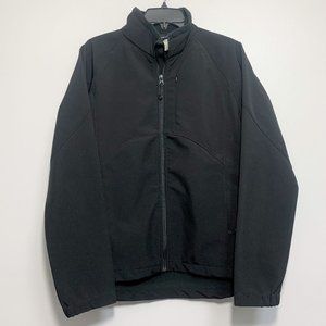 Black Diamond Zip Front Soft Shell Black Jacket Size L